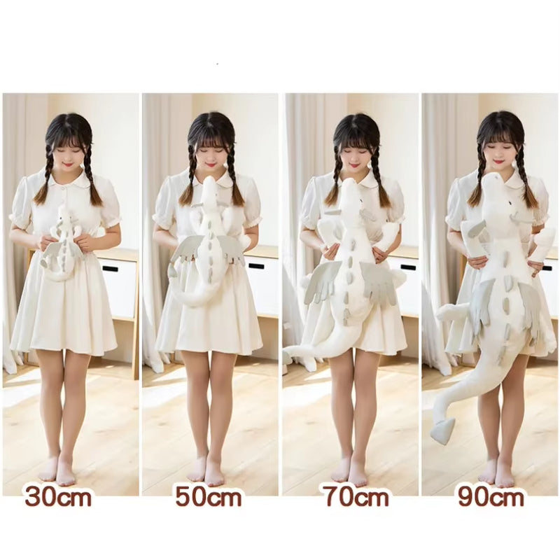 30-70Cm Cartoon Hot Flying Dragon Plush Toy with Wings Blue Green White Pink Long Dragon Plush Toy Pillow Gift for Boy and Girl