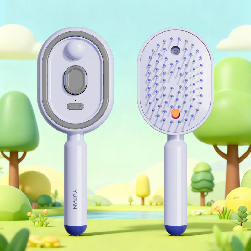 Hydra-Steam Nano-Mist Scalp Hydration & Self-Cleaning Brush